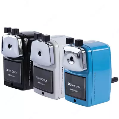 Механическая точилка для карандашей Deli "Life Color" настольная (Арт. - 0620) Ассорти