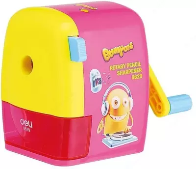 Механическая точилка для карандашей "Deli Bumpees" настольная (Арт. - 0629) Ассорти