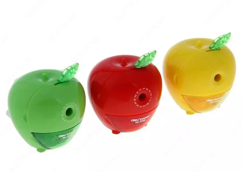 Механическая точилка для карандашей Deli "Яблоко" настольная (Арт. - 0659) Ассорти