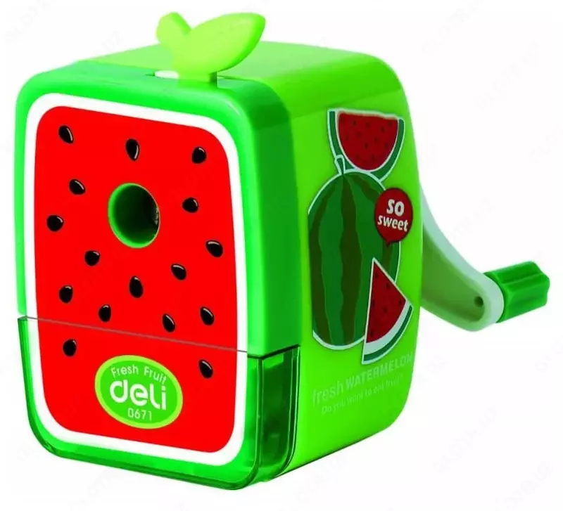 Механическая точилка для карандашей Deli "Фрукты" настольная (Арт. - 0671) Ассорти