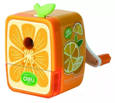 Механическая точилка для карандашей Deli "Фрукты" настольная (Арт. - 0671) Ассорти