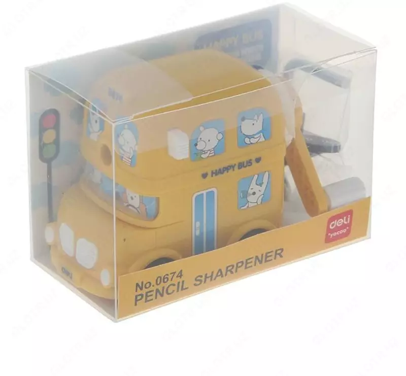 Mexanik qalam o'tkirlagich Deli "Avtobus" ish stoli (Art. - 0674) Assortiment