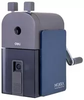 Механическая точилка для карандашей Deli "Mokka" настольная (Арт. - 10230ER) Синяя/серая