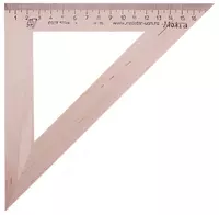 Деревянная линейка треугольник 18 см "Можга" 45 гр. (Арт. - С15)