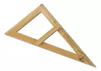 Doska uchun yog'och uchburchak 40 sm "Mozhga" 30 gr. (S364-modda)