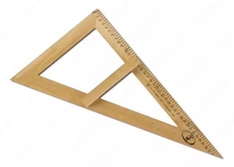 Деревянный треугольник для классной доски 40 см "Можга" 30 гр. (Арт. - С364)