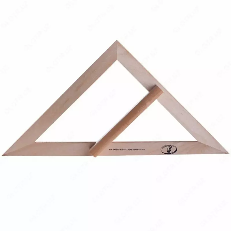 Деревянный треугольник для классной доски "Можга" 45 гр. (Арт. - С370)