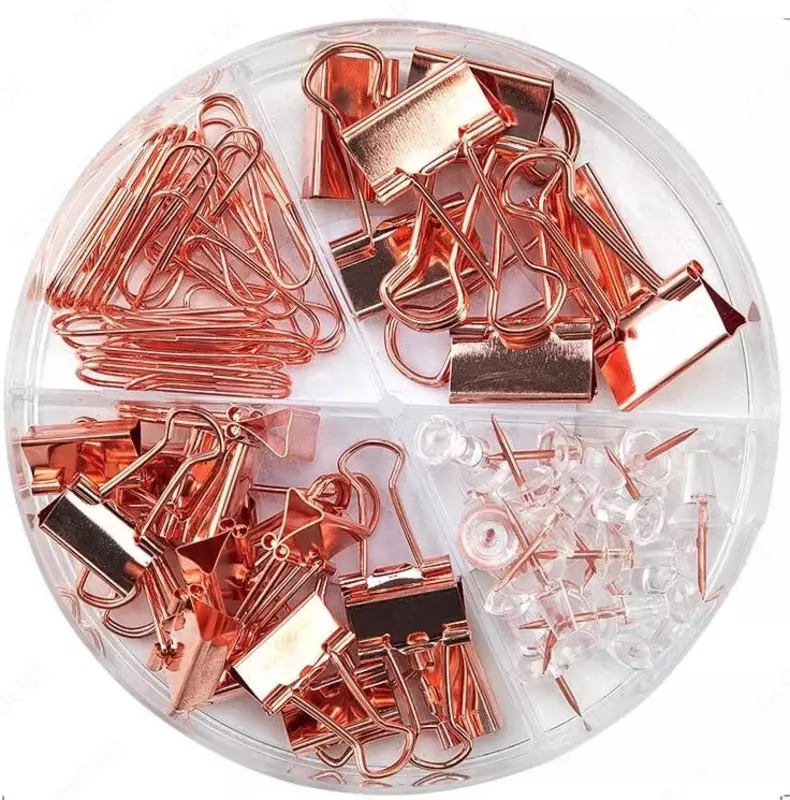 Universal kichik ofis kantselyariya to'plami "Deli" (Art. - 78553) Oltin