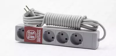 Сетевой удлинитель "Takumi" 5 м, 5 розеток (Арт. - U550) Серый