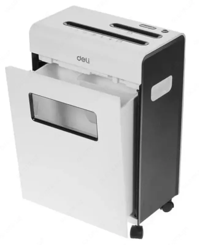 Qog'oz maydalagich "Deli" 8 varaq (Ref. - 9911) Qora/Oq