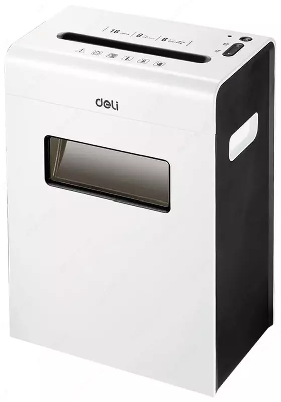 Qog'oz maydalagich "Deli" 6 varaq (Art. № - 9921) Oq/qora