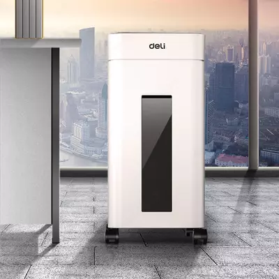 Уничтожитель бумаг "Deli" 8 листов (Арт. - 9924) Белый/Черный