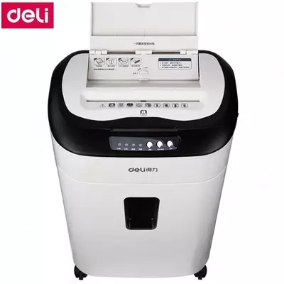 Уничтожитель бумаг "Deli" 6 листов (Арт. - 9926) Белый/черный