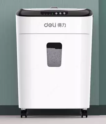 Уничтожитель бумаг "Deli" 6 листов (Арт. - 9926) Белый/черный