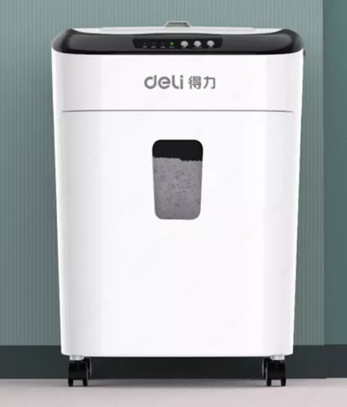 Qog'oz maydalagich "Deli" 6 varaq (Art.-9926) Oq/qora