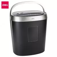 Уничтожитель бумаг "Deli Smart" 5 листов (Арт. - 9929) Серебристый/черный