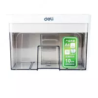 Уничтожитель бумаг "Deli" 10 листов (Арт. - 9932) Белый/прозрачный - 1 080 000 сум