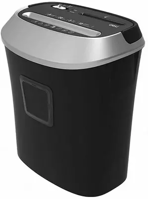 Уничтожитель бумаг "Deli" 10 листов (Арт. - 9948) Черный/серебристый