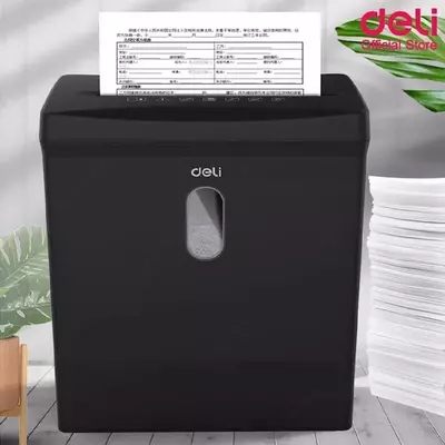 Уничтожитель бумаг "Deli" 6 листов (Арт. - 9949) Черный