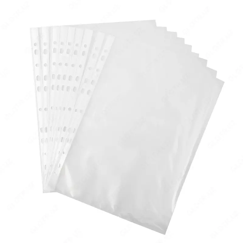 Teshilgan fayllar to'plami 0,035 mm "Deli" A4, 100 dona (Art.- 20002EF)