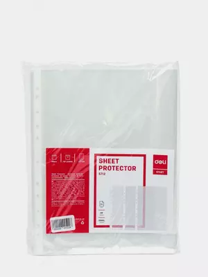 Qadoqlash teshikli fayllar 0,04 mm "Deli" A4, 100 dona (57121-modda)