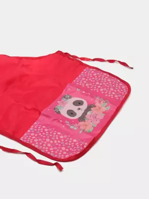 Детский фартук с нарукавниками ArtSpace "Panda" 3 кармана (Арт. - ФМ_280826) Красный