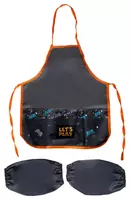 Детский фартук с нарукавниками ArtSpace "Play" 3 кармана (Арт. - ФМ_280827) Черный