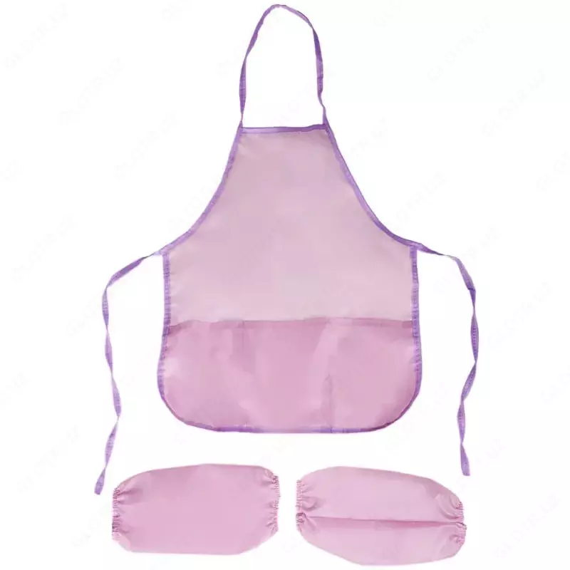 ArtSpace "Qizlar uchun" yengli bolalar fartugi 3 ta cho'ntak (Art. - FN_1821) Lilac