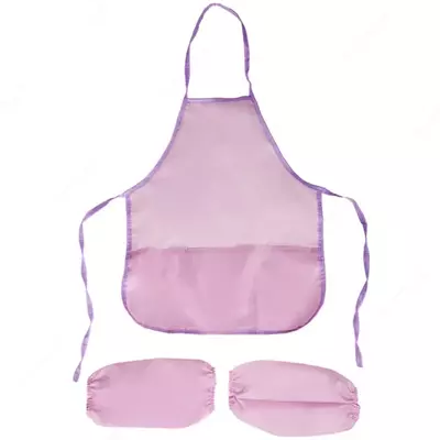 ArtSpace "Qizlar uchun" yengli bolalar fartugi 3 ta cho'ntak (Art. - FN_1821) Lilac