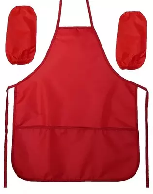 Детский фартук с нарукавниками "ArtSpace" 3 кармана (Арт. - ФН_1200) Красный