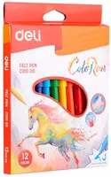 Фломастеры Deli "ColoRun" 12 цв. (Арт.- 10000-EC)