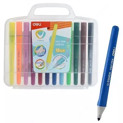 Markerlar Deli "U-touch" 12 kol. (m.- 10604-WC)