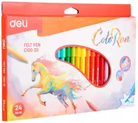 Фломастеры Deli "ColoRun" 24 цв. (Арт.- 10020-EC)