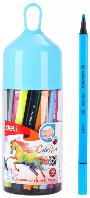 Markerlar Deli "ColoRun" 36 to'plam. (m.- 10536-WC)