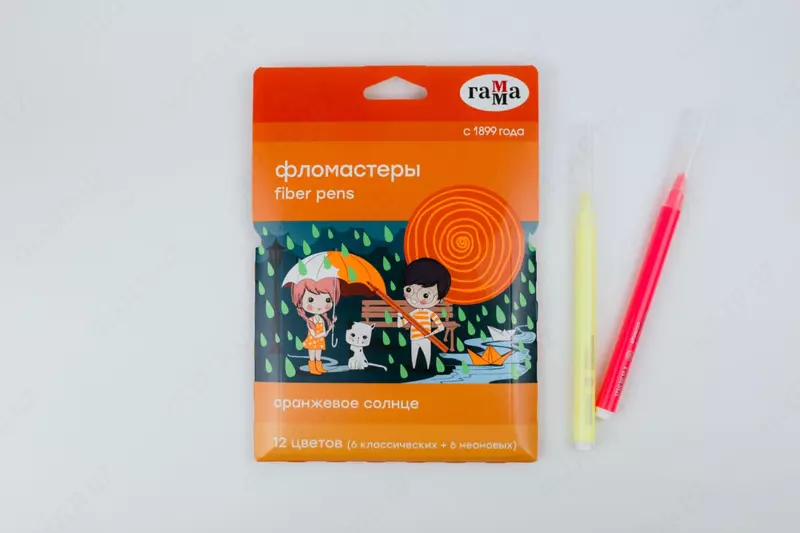 Фломастеры Гамма "Оранжевое солнце" 12 цв. (Арт.- 8042005)