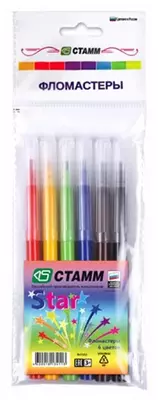 Markerlar Stamm  Markerlar Stamm "Star" 6 kol. (Art.- FL502) Rossiya