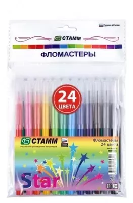 Markerlar Stamm  Markerlar Stamm "Star" 24 col. (Art.- FL506) Rossiya