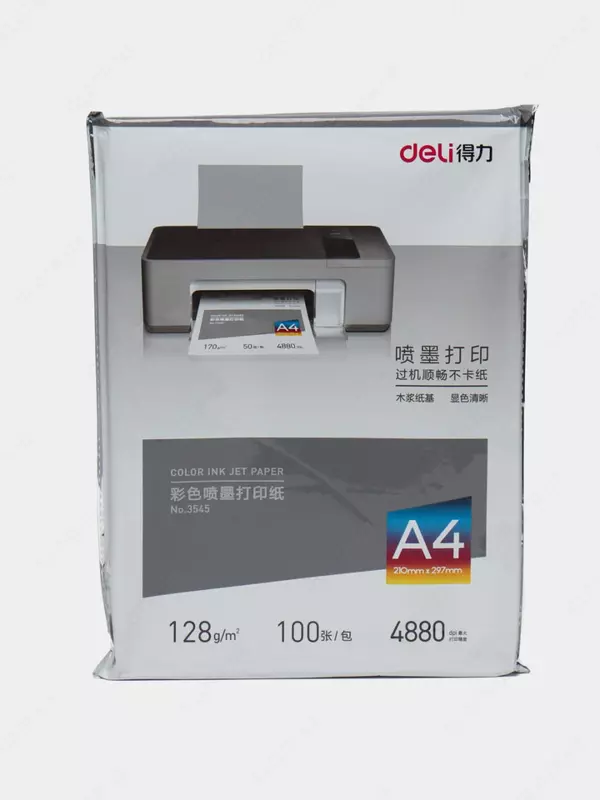 Fotoqog'oz "Deli" mat, A4, 100 varaq (m.- 3545-1)