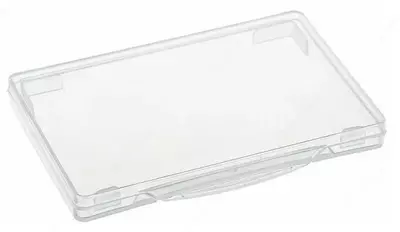 Пластиковая визитница-футляр Стамм "Card Box", 69 х 100 х 10 мм (Арт.-ВТ50) Прозрачная