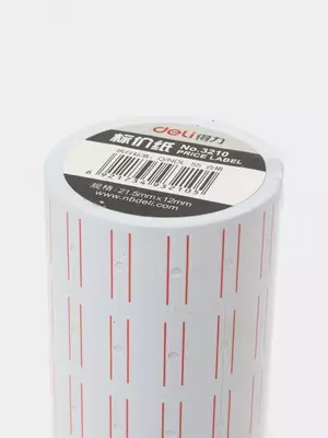 O'z-o'zidan yopishqoq lenta "Deli" 21,5 x 12 mm (Art. - 3210) Oq/qizil