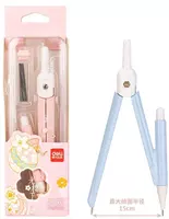 Чертежный циркуль "Deli" пенал с запасными грифелями (Арт.-72166) Ассорти - 20 000 сум