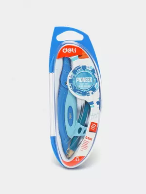 12 000 сум / комплект Чертежный циркуль "Deli Pioneer" пластиковая туба с карандашом (Арт.-20102-EG) Ассорти