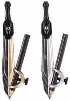 Chizma kompas "Deli Orbit" qalamli plastik naycha (Art.-20402-EG) Assortiment