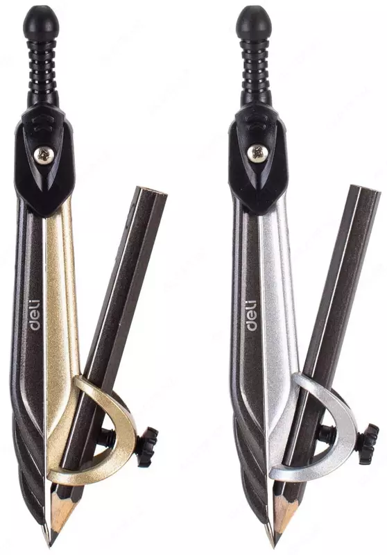 Чертежный циркуль "Deli Orbit" пластиковая туба с карандашом (Арт.-20402-EG) Ассорти