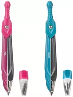 Chizma kompas "Deli Orbit" plastik trubkasi qalam uchlari bilan (Art.-20502-EG) Assortiment