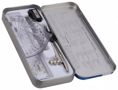 Чертежный набор "Deli Orbit" 8 предметов (Арт.- 30505-EG)