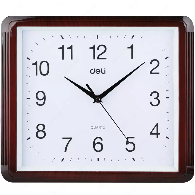 Dizayner devor soati "Deli" (Art. - 9007) Jigarrang