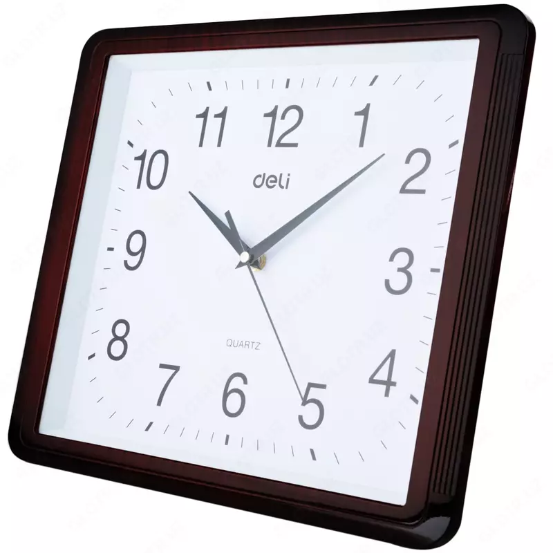 Dizayner devor soati "Deli" (Art. - 9007) Jigarrang