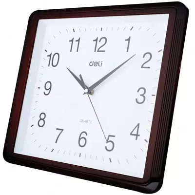 Dizayner devor soati "Deli" (Art. - 9007) Jigarrang