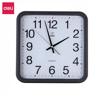 Dizayner devor soati "Deli" (Art. - 8832) Qora